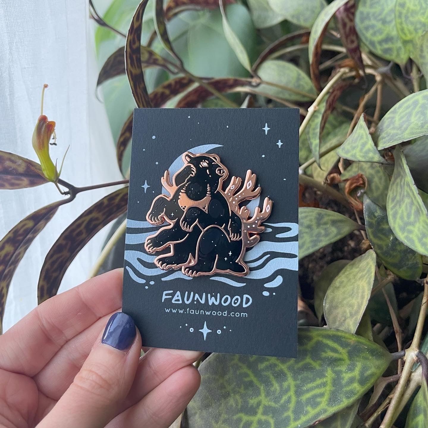 Moon Bear ✦ Hard Enamel Pin