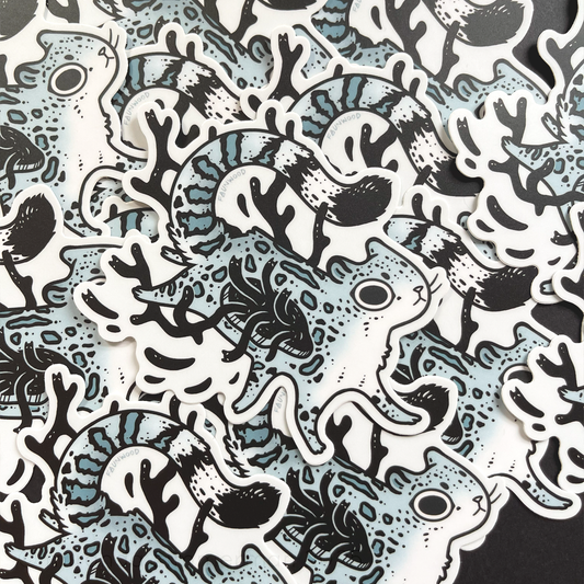 Snow Leopard ✦ Matte Vinyl Sticker