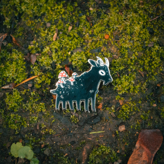 Capra Fungus ✦ Hard Enamel Pin