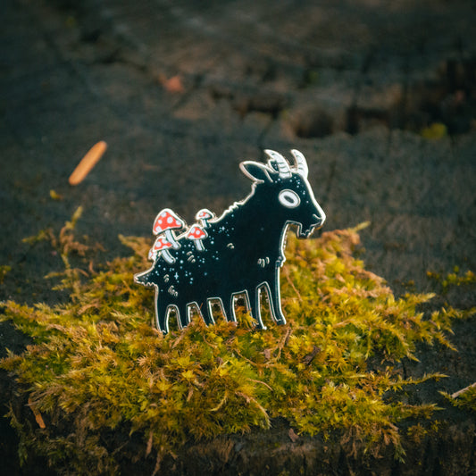 Capra Fungus ✦ Hard Enamel Pin