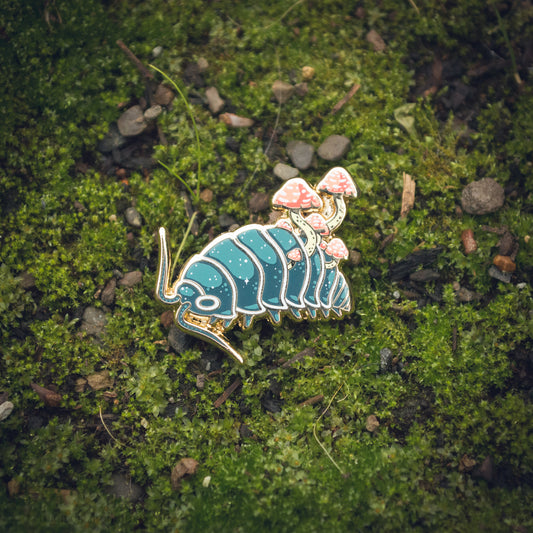 Isopod - Blue & Gold ✦ Hard Enamel Pin