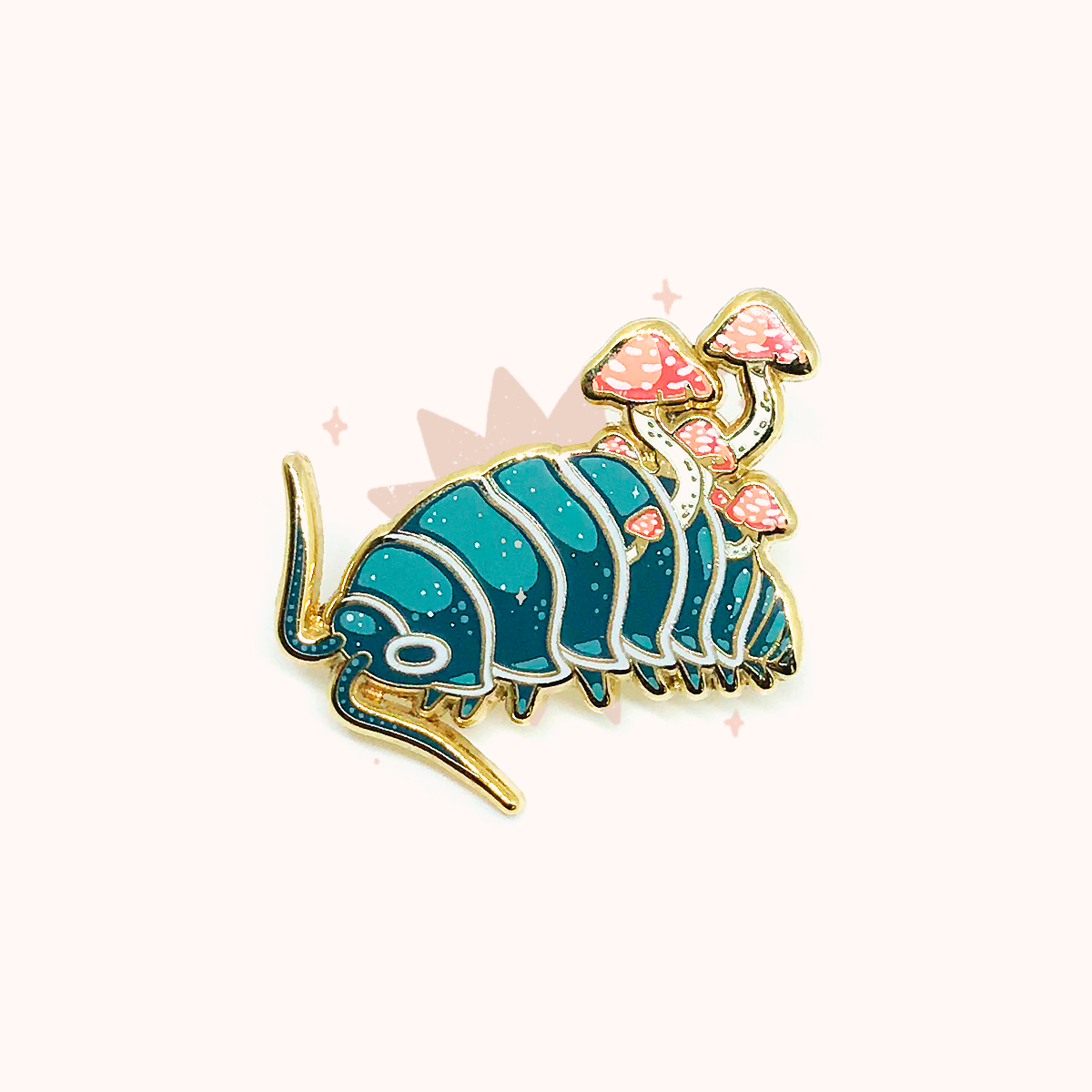 Isopod - Blue & Gold ✦ Hard Enamel Pin