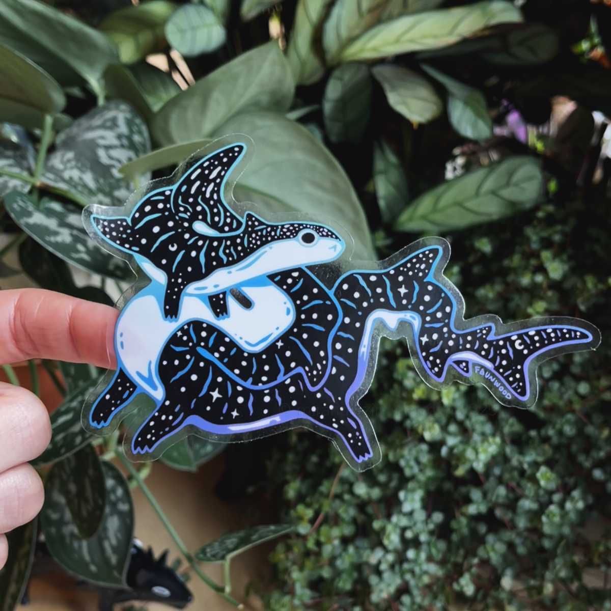 Reef Newt ✦ Transparent Vinyl Sticker