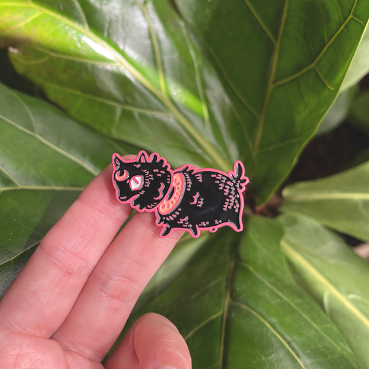 Moonpup (Black) ✦ Soft Enamel Pin