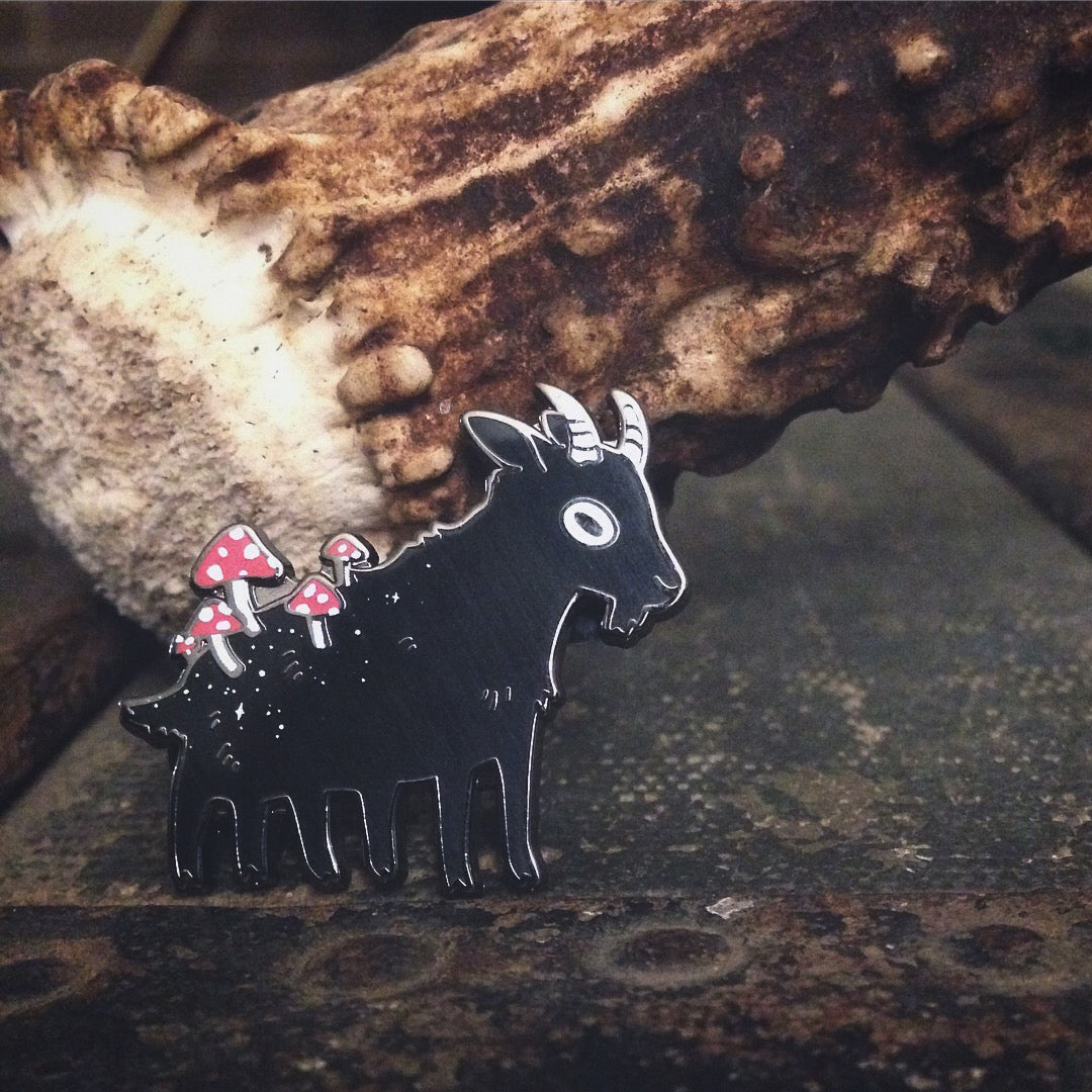 Capra Fungus ✦ Hard Enamel Pin