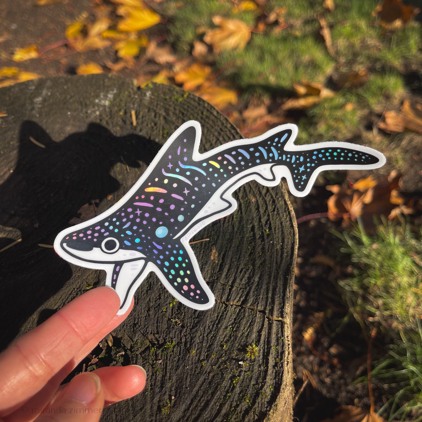 Whale Shark (Dark) ✦ Holo Vinyl Sticker