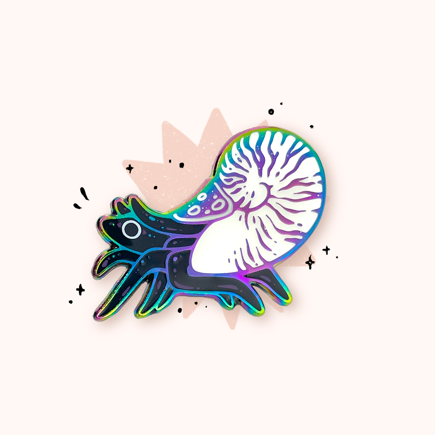 Nautiloid ✦ Rainbow Pin