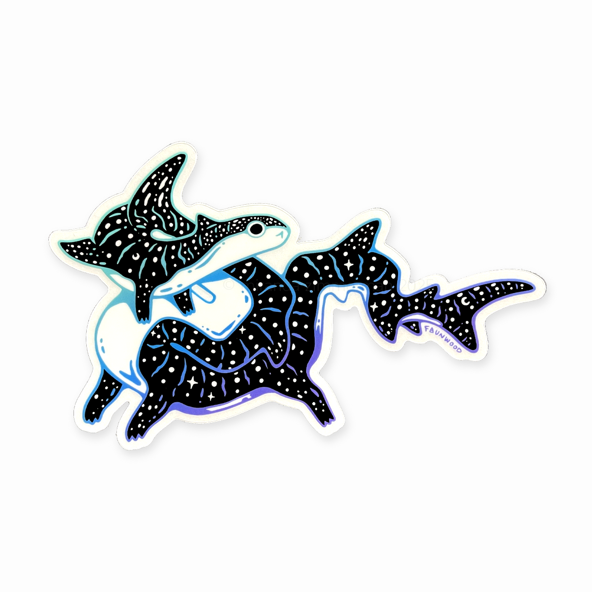 Reef Newt ✦ Transparent Vinyl Sticker