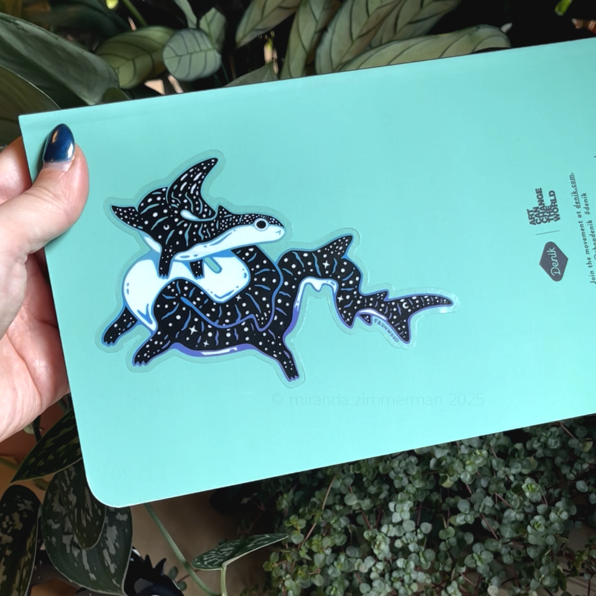 Reef Newt ✦ Transparent Vinyl Sticker