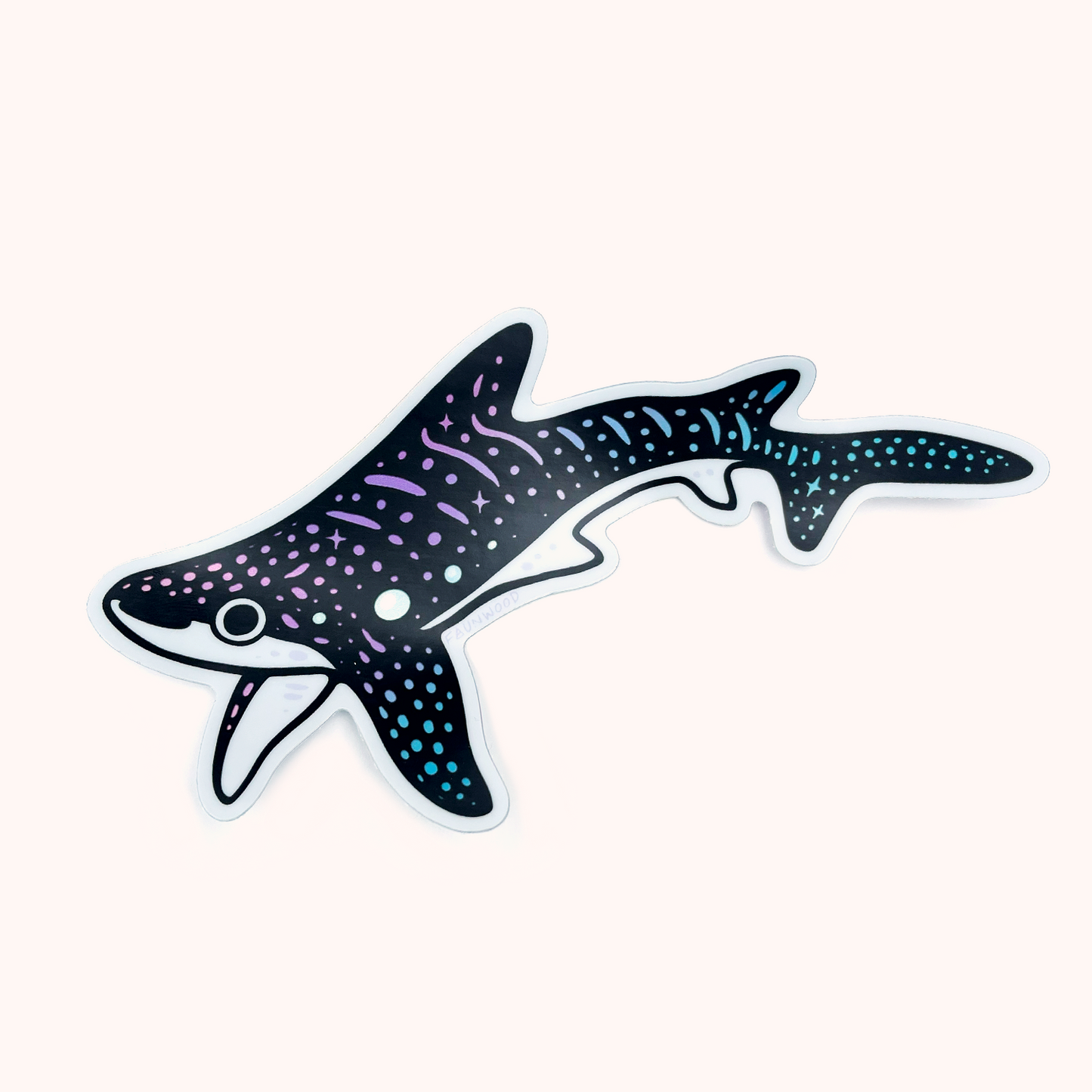 Whale Shark (Dark) ✦ Holo Vinyl Sticker