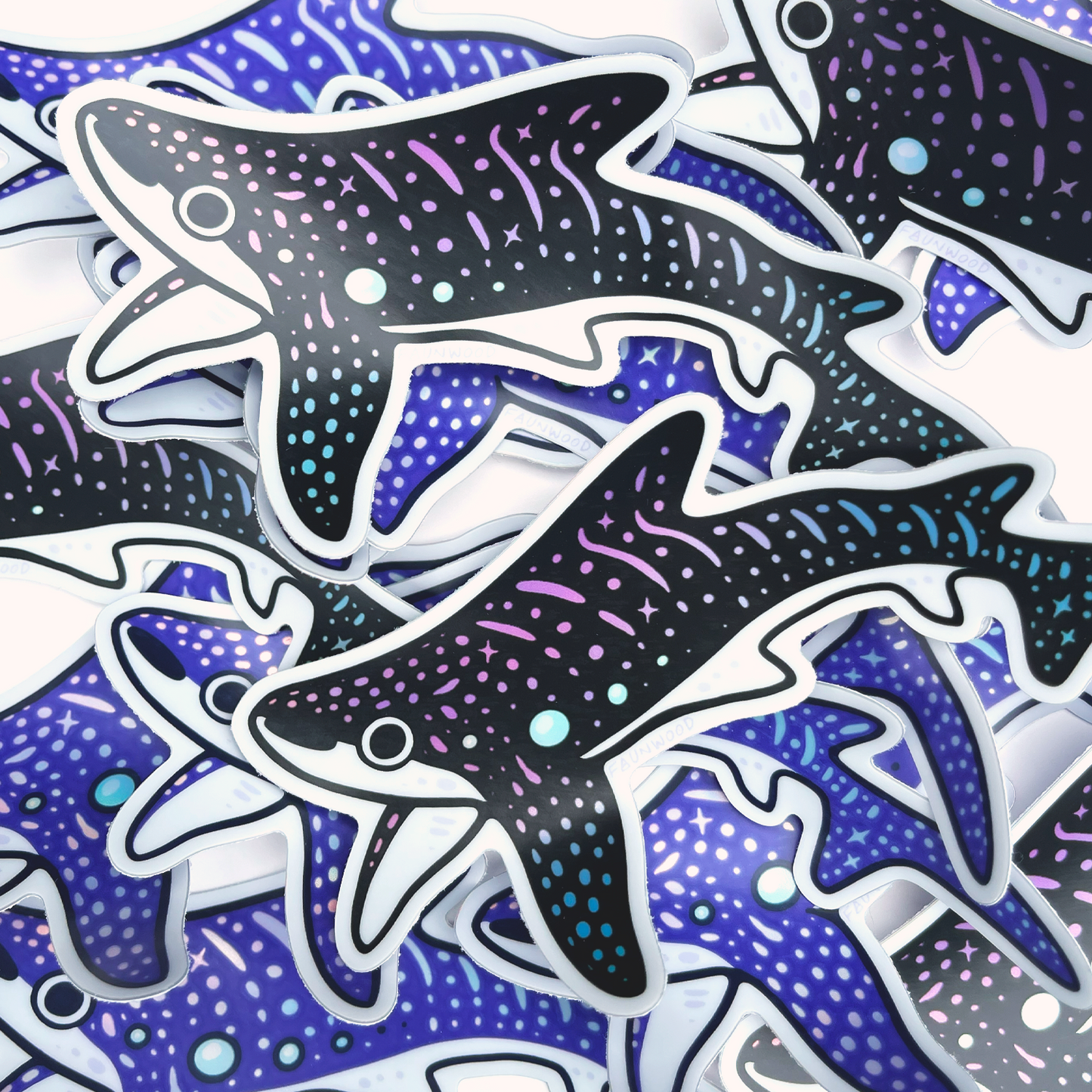 Whale Shark (Dark) ✦ Holo Vinyl Sticker