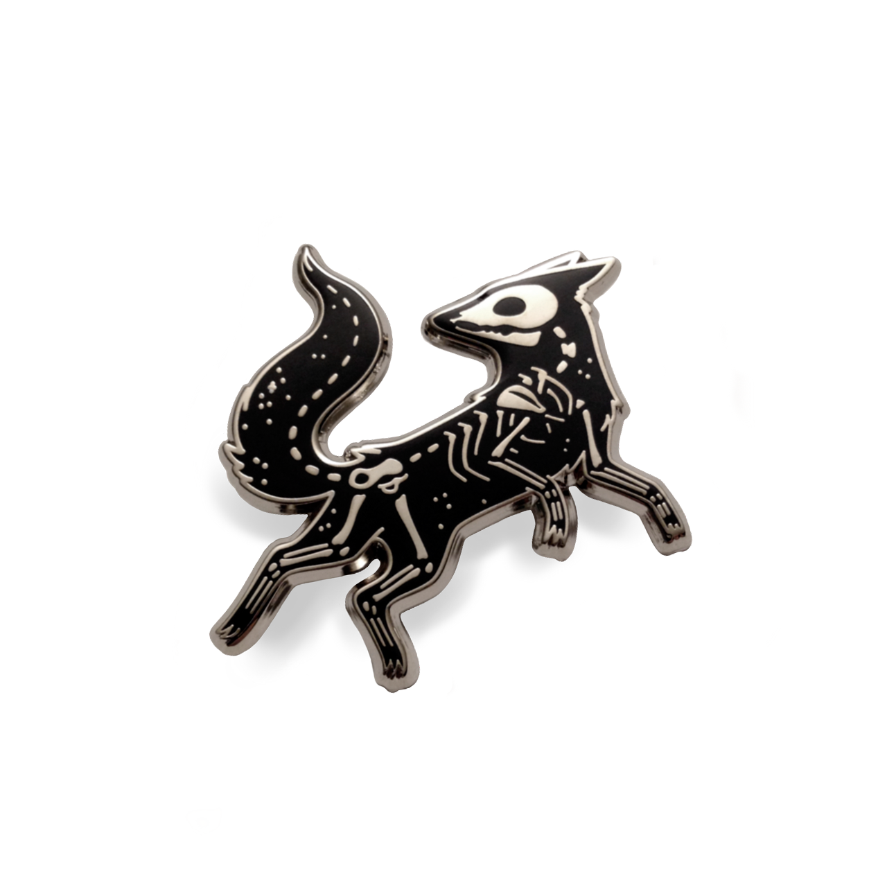 Vulpes - Black & Silver ✦ Hard Enamel Pin
