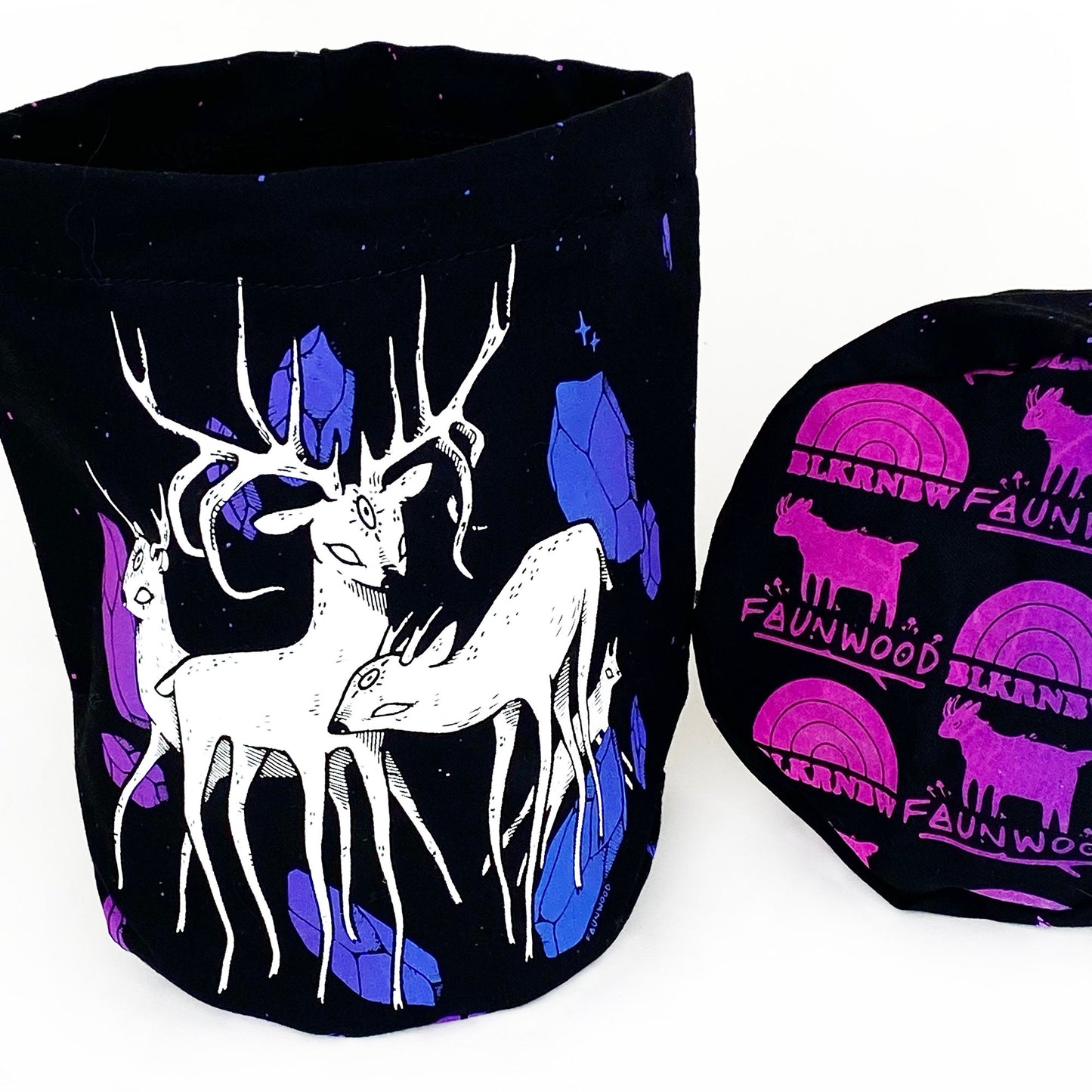 Faunwood x BLKRNBW ✦ Space Minerals Dice Bag Kit