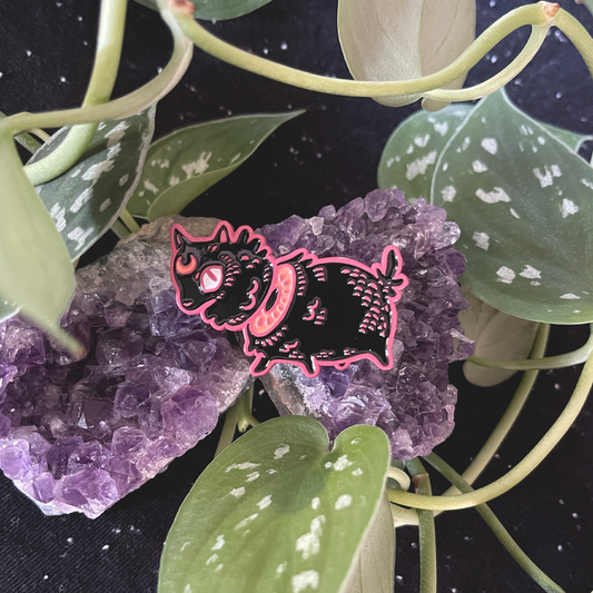 Moonpup (Black) ✦ Soft Enamel Pin